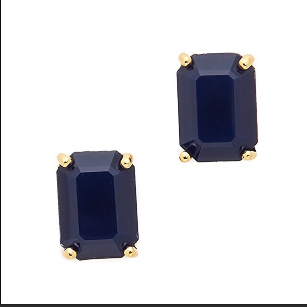 NWOT - Kate Spade - Navy Rectangular Studs